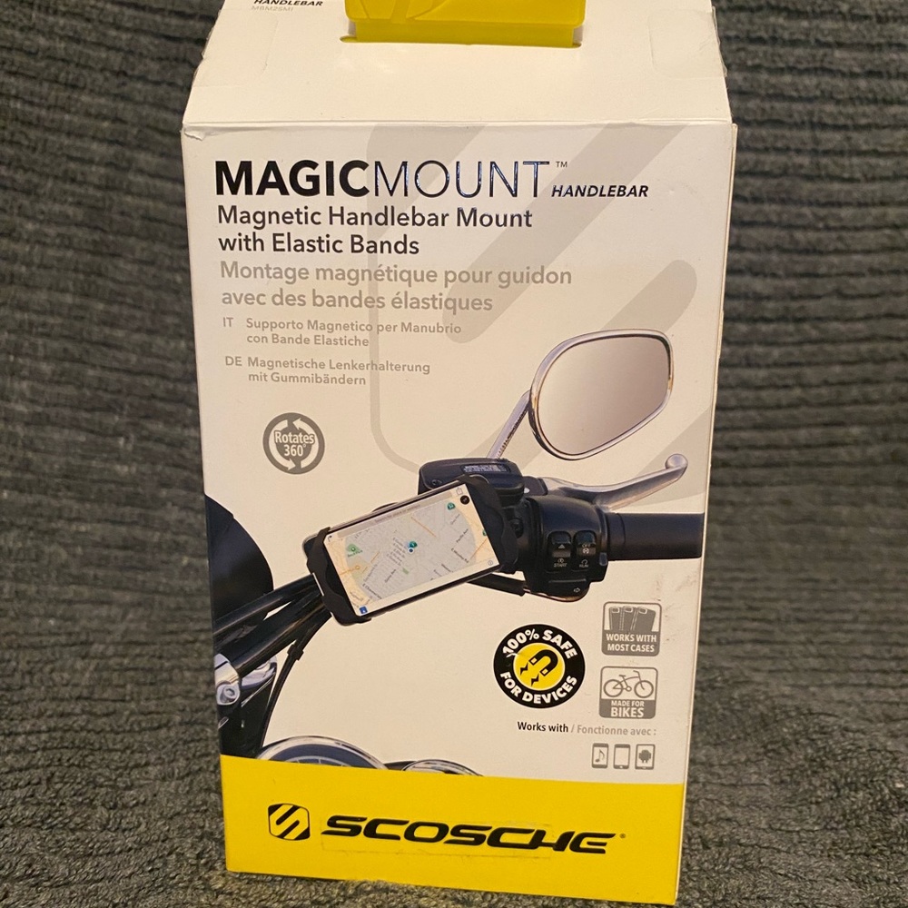 Scosche MBM25MI MagicMount Bike Phone Mount, Universal Fit, 360 Views,